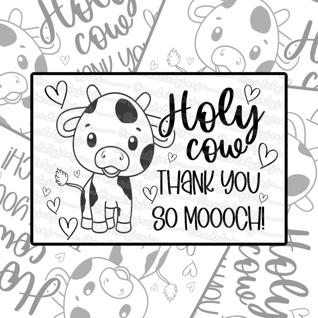 Holy Cow - Thermal Label Design